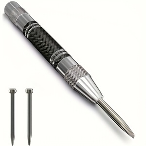Poinçon central automatique de qualité professionnelle 5 pouces, robuste, à ressort en acier, tension réglable, brise-verre - Product Image 2