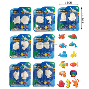 DIY การศึกษาเปลือกสัตว์ทะเลตกแต่งบ้านพลาสเตอร์ภาพวาดภาพวาดของเล่นสำหรับเด็ก - Product Image 6