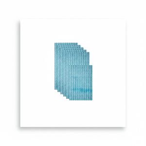 Collection de revêtements de réfrigérateur non adhésifs, coupés pour s'adapter, 12x24 ", chevrons bleu vif, 6 pièces | Design Imports - Product Image 1