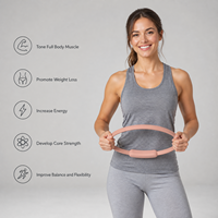 Anneau de Pilates personnalisé avec logo pour femmes, exercices de fessiers, cercle magique de fitness pour tonifier les cuisses, les jambes et les bras, entraînement à domicile.