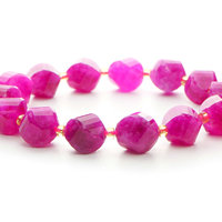 Perles torsadées à facettes en tourmaline rose naturelle Xulin 6mm 8mm 10mm, pierres précieuses taillées en spirale, perles lâches pour bracelet et collier