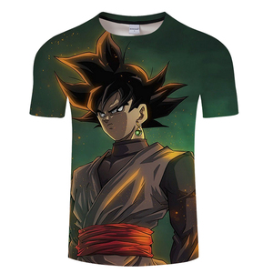 Livraison gratuite, impression personnalisée <span class=keywords><strong>DragonBall</strong></span> Z <span class=keywords><strong>Super</strong></span> Saiyan Son Goku Anime été, impression 3D, grande taille, respirant, écologique, intelligent - Product Image 4