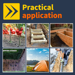 24 inch thẳng hỗ trợ Neo thực vật vải màu đen sơn tĩnh điện Lều kim loại cắm trại đục điểm Lều thép cây cổ phần - Product Image 4