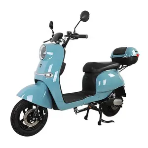 Nueva motocicleta eléctrica, scooter de dos ruedas, bicicleta eléctrica con maletero, bicicleta eléctrica para adultos de gran venta
