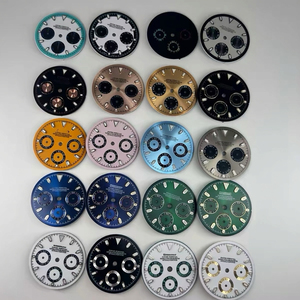Piezas de modificación de relojes, esfera luminosa verde multifunción de 29,8 mm para movimiento de cuarzo VK63 - Product Image 1