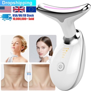 Gọi cho chúng tôi miễn phí vận chuyển! Sản phẩm hot khuôn mặt và cổ nâng Massager 7 màu sắc mịn chăm sóc da rung massage cơ thể con lăn - Product Image 1