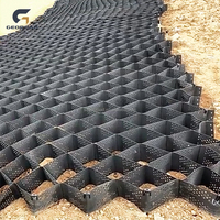 Geocelda de Drenaje Ligera de HDPE para Techos Verdes con Diseño de Modelo 3D GEOROAD TGLG, Material de Construcción