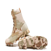 WANZHUO Chaussures de randonnée en plein air pour hommes antidérapantes et résistantes à l'usure Jungle Camouflage Bottes tactiques du désert Botas De Cuero