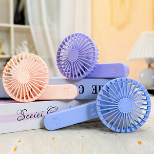 Portable Handheld <b>Mini</b> <b>Fan</b> Foldable Rechargeable <b>Usb</b> Charging 5V DC Motor Button Control Travel Pocket <b>Fan</b> - Product Image 1