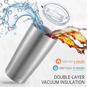 Termo de vacío ecológico de doble pared de acero inoxidable 304 de 2 oz con tapa de bebida directa, OEM personalizado, para mujer, boutique, viajes en coche - Product Image 3