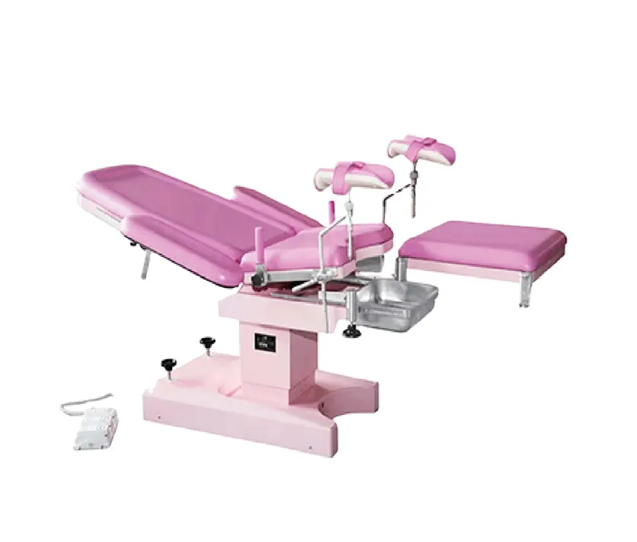 Lit d'hôpital Unité principale Équipement médical Chaise en acier inoxydable Table d'accouchement Lits d'examen de gynécologie
