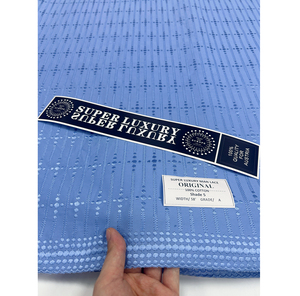 Tissu de Dentelle Polie Africaine Blanche Prix d'Usine, Dentelle Polie Suisse pour Hommes, Tissu de Dentelle Or Personnalisé <span class=keywords><strong>Pas</strong></span> <span class=keywords><strong>Cher</strong></span> Prix Usine - Product Image 5