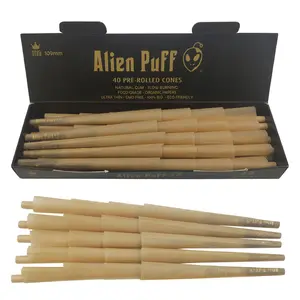 HP162 Alien Puff Kingsize 109มม. 40 Cones ต่อกล่อง100% กรวยมังสวิรัติก่อนรีด