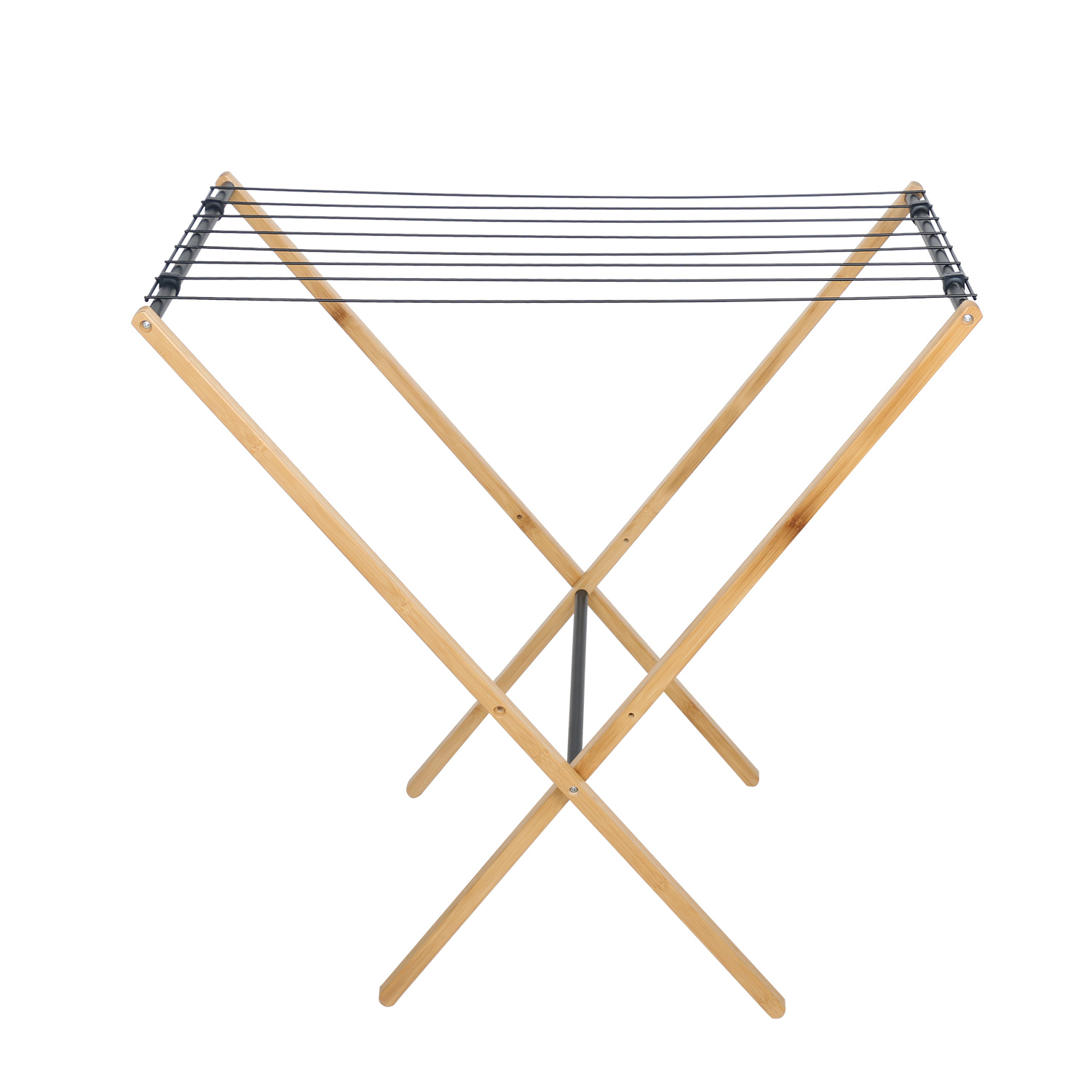 Eco Friendly Wooden Foldable Home Laundry Cloth Dryer Racks Folding Stand Hanger Airer Garment Clothes Coat Drying Rack
