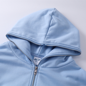 430g Custom Heavyweight <strong>Cardigan</strong> Zipper Hooded Sweatshirt with <strong>Fleece</strong> <strong>Men's</strong> Casual Sportswear - Product Image 4