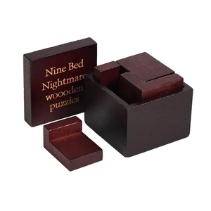 New Eco-Friendly Wooden Russian <strong>Blocks</strong> Nine <strong>Bed</strong> Box Puzzle Set Montessori Educational Toy for Kids - Product Image 5