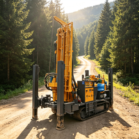 Foreuse pneumatique sur chenilles MKDQZ-300A pour puits d'eau, machine de forage DTH robuste et anti-poussière pour les conditions de forage en milieu désertique