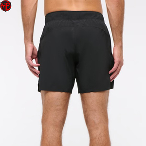 Sports Fitness Training Jogging Gym Workout Shorts Men's <b>Elastic</b> Waist Running Shorts With Phone Pockets - Product Image 2