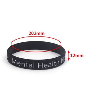 Pulsera de Silicona para la Salud Mental Sin Estigma, Personalizable con Logotipo e Información, Brazalete de Silicona para Cuidar tu Mente - Product Image 2