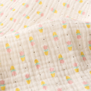 Двухслойная марлевая крепированная ткань 100% хлопок с цифровой печатью для детской одежды - Product Image 5