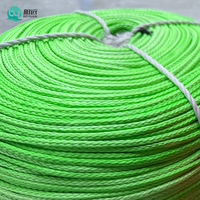 Cordage d'amarrage marin HMPE haute résistance, 12 brins, 24 mm, 30 mm, 34 mm, corde flottante tressée UHMWPE haute ténacité, corde de remorquage pour bateau et navire