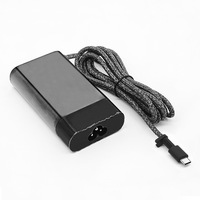 Pengisi daya Laptop 20V 3,25 A 65W, adaptor daya Tipe C untuk HP Laptop pengisi daya Cepat Oval USB C kawat kepang kabel pengisi daya DC