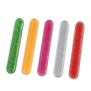 Lima de Uñas de Cristal Nano con Purpurina Personalizable para Herramientas de Manicura de Salón, Limas de Uñas Coloridas y Pulimentadas - Product Image 1