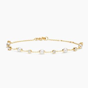 Bracelet en or à motifs personnalisés pour bijoux unisexe en or blanc 14K 18K perle des mers du Sud perles d'eau de mer splendides - Product Image 2