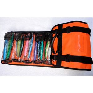 Lure <b>Roll</b> Large Size with 10 Pockets Respectively, Portable Waterproof Tarpaulin Fish Lure <b>Bag</b> - Product Image 4