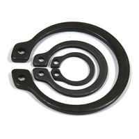 XingXin DIN471 65Mn Spring Steel Black Oxide External Circlip Snap Retaining Ring 46-54Hrc 2.0mm Heavy Industry Machinery