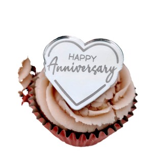 ท็อปเปอร์อะคริลิครูปหัวใจน้ำผึ้งและน้ำตาลหวานสำหรับตกแต่งเค้กวันวาเลนไทน์และวันเกิด - Product Image 5