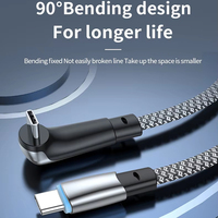 USB-C zu USB-C Kabel 0,5M/1,2m/2M USB-C Kabel Nylon-Ummantelung PD60W Schnellladung Typ-C zu C für Samsung iPhone 16 15
