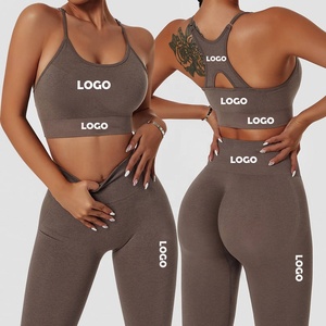 Abbigliamento Sportivo Senza Cuciture per Donne, Leggings ad Asciugatura Rapida, Completo Sportivo, Reggiseno Sportivo Plus Size, Set per <span class=keywords><strong>Fitness</strong></span> e Yoga - Product Image 1