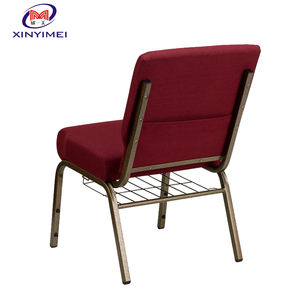 Chaise empilable à cadre en fer <span class=keywords><strong>et</strong></span> coussin moelleux pour église, auditorium, hôtel, théâtre - Mobilier de théâtre commercial - Product Image 6