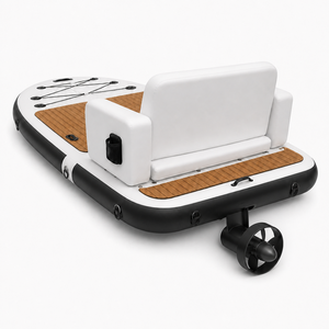Bateau gonflable à double coque motorisé avec planche de SUP, pont flottant à voile pour 2 personnes - Product Image 3