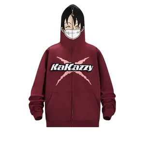 Marca de moda americana kakazzy kakazz cosplay impresso hoodie fecha para o top anime roupas
