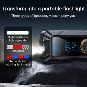 Inflador de Neumáticos Portátil de ABS <span class=keywords><strong>para</strong></span> Coche y Motocicleta 150 PSI <span class=keywords><strong>Mini</strong></span> <span class=keywords><strong>Compresor</strong></span> de Aire con Pantalla LED <span class=keywords><strong>para</strong></span> Bicicleta Bomba Inflable Inalámbrica - Product Image 4