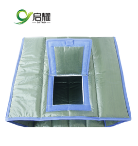 Cubierta de aislamiento térmico Premium, película de aluminio recubierta, tela tejida, poliéster, algodón, forrado, cubierta de barril de tonelada para almacenamiento de productos químicos - Product Image 4