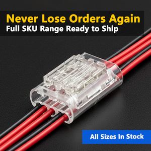 1-6 Pin H I-образные разъемы для кабелей, быстросъемные Разъемы 16-22 AWG, клеммы без пайки для промышленного применения - Product Image 2