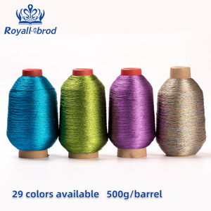 Filo <span class=keywords><strong>da</strong></span> Ricamo in Poliestere PET Metallizzato Premium ad Alta Tenacità, Mercerizzato e Tinto, Resistente all'Abrasione per Cucito <span class=keywords><strong>a</strong></span> Mano e Fai-<span class=keywords><strong>da</strong></span>-Te - Product Image 3