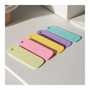 Dernière conception d'étiquette volante personnalisée <span class=keywords><strong>avec</strong></span> sac en papier Extrémités fendues Oeillet - Product Image 2