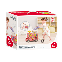 Marche-bébé musical créatif rouge à main pour bébé avec musique et lumière 3 en 1 multifonctionnel pour apprendre à marcher