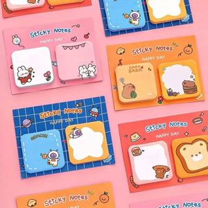 Cute Cartoon High Quality Self-Adhesive <b>Memo</b> <b>Pads</b> Creative Students' Back-to-School Office Supplies-Sticky Notes Set - Product Image 5