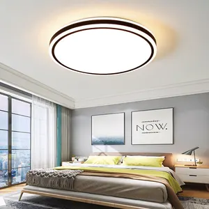 Lámpara de techo Led ultradelgada, Panel moderno de luces de 50cm y 72w para sala de estar, dormitorio, cocina, iluminación interior, blanco cálido