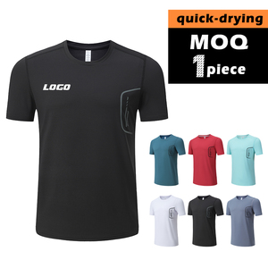 T-shirt de sport personnalisé en polyester coupe ajustée à séchage rapide pour homme – Idéal pour la course, le fitness et l'entraînement en salle de sport - Product Image 3