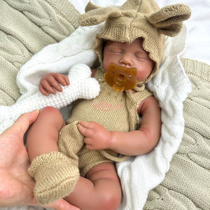 Zachte, stevige siliconen 20 inch LouLou reborn poppen, aanpassing van geslacht & haarstijl, rechtstreeks uit de fabriek, inspectie mogelijk - Product Image 4