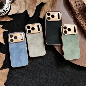 <span class=keywords><strong>Funda</strong></span> para Teléfono de Piel Sintética con Textura de Piel de Cordero para <span class=keywords><strong>iPhone</strong></span> <span class=keywords><strong>11</strong></span> 12 13 14 15 16 17 Pro Max, Estilo Vintage, Simple y Ejecutivo - Product Image 1