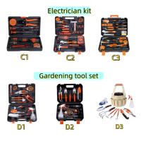 Ensemble d'outils professionnels multi-pièces en acier Cr-V trempé, kit d'outils à main conforme aux normes ANSI et DIN avec mallette de transport, réparation automobile et domestique
