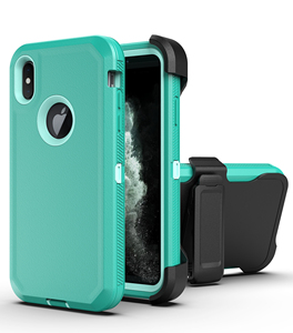 Custodia <span class=keywords><strong>Protettiva</strong></span> Ibrida 3-in-1 Defender Armor in TPU e PC per <span class=keywords><strong>iPhone</strong></span> <span class=keywords><strong>XS</strong></span> Max, Magnetica, Antiurto, con Robot Integrato - Vendita all'Ingrosso - Product Image 2