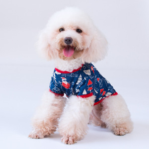 Natal Teddy Bear Beaumi Cat <span class=keywords><strong>Pet</strong></span> Clothes Inverno Algodão Dog Clothes Print Grande Número Spots - Product Image 4